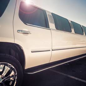 White stretch limo