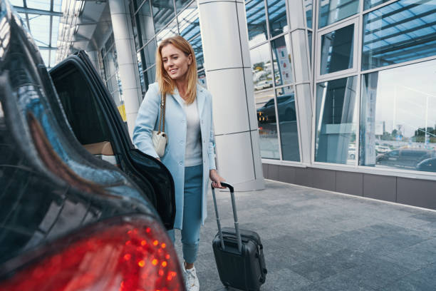 Woman with Luggage Business Travel Woman with Luggage Business Travel